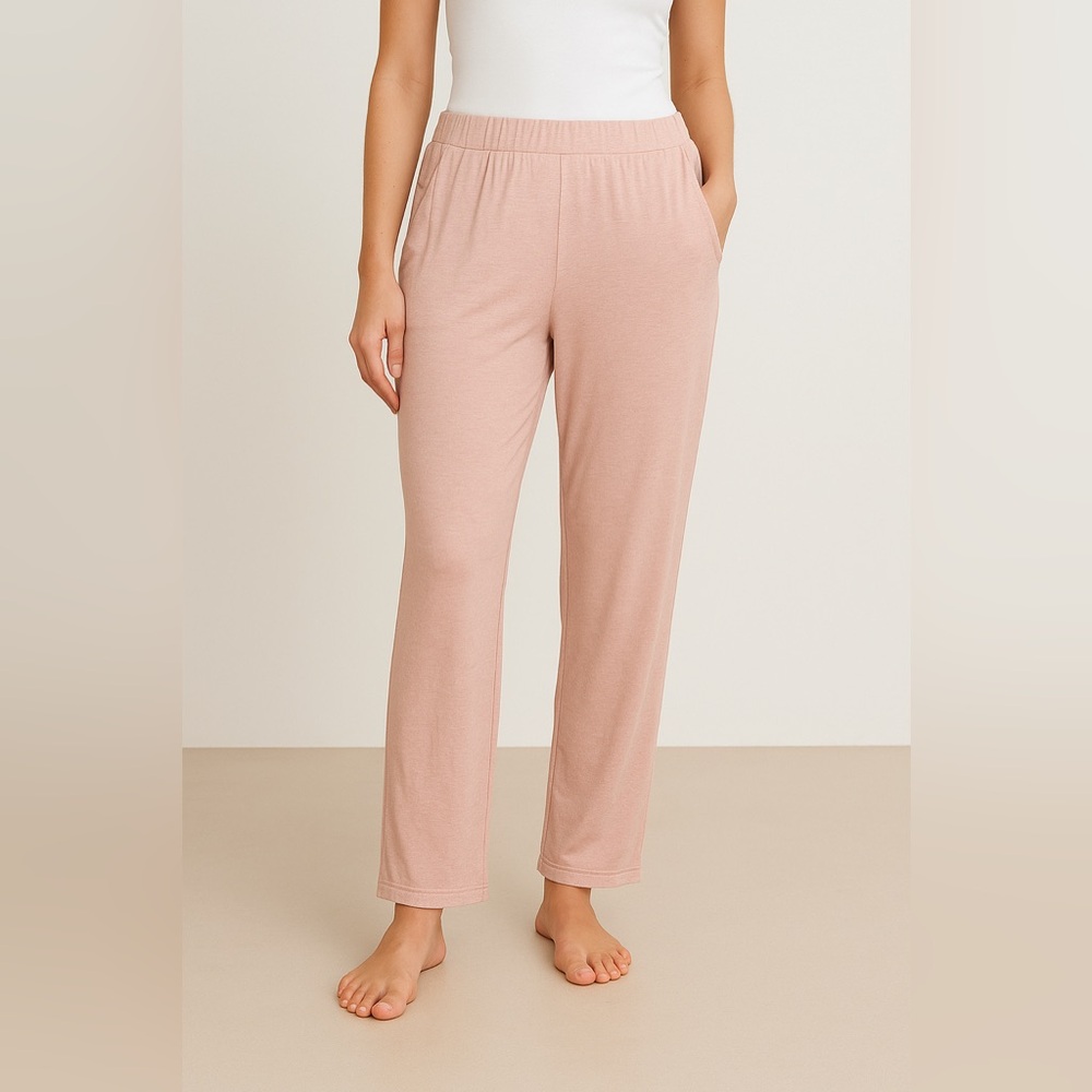 Paper Label Soft Pink Lounge Pants Size S | Wide Leg Cozy Lounge Pajama Pants
